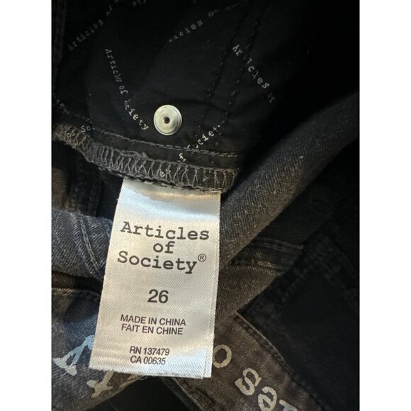 Articles Of Society Gray Skinny Jeans Size 26 - Picture 4 of 4